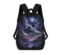 sinyumoney Snowy Mountain Night Scene Mochila Escolar Para El Trabajo, Negocios, Universidad, Escuela Para Hombres/mujeres 17inch