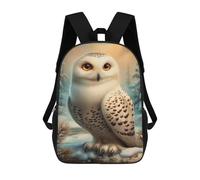 sinyumoney Snowy Owl in Winter Scene Mochila Escolar, Mochila De Negocios Para Portátil, Mochila Informal Unisex Para Hombres, Mujeres Y Adolescentes 17inch