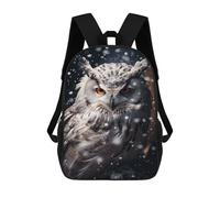 sinyumoney Snowy Owl Mochilas Impresas En 3D 17inch Mochila Escolar Infantil Para Exteriores, Mochila Informal De Día, Bolsas De Viaje Informales Para Estudiantes De Secundaria