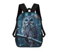 sinyumoney Snowy Owl Portrait Mochilas Para Niños, Mochilas Escolares Personalizadas En 3D Para Niños Y Niñas, Mochilas Escolares Grandes, Mochilas Informales Para El Día A Día 17inch