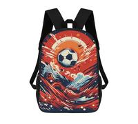 sinyumoney Soccer Ball Art Print Mochilas Infantiles Mochila Escolar Impresa En 3D Para Niños Mochilas De Viaje Bolsas Para Libros Para Niños 17inch Mochila Escolar
