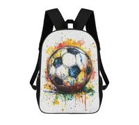 sinyumoney Soccer Ball Splash Art Mochilas Escolares Para Niños Y Niñas, Mochilas Deportivas Informales Para Primaria, Mochilas De Gran Capacidad Para Libros 17inch