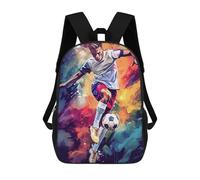 sinyumoney Soccer Player Action Mochila Escolar Infantil De Moda Informal Mochilas Infantiles Impresas En 3D Mochila Grande Para Niño 17inch