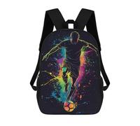 sinyumoney Soccer Player in Action Mochila Escolar Resistente Al Agua Para Computadora, Ideal Para Campus, Actividades Al Aire Libre, Viajes Y Deportes 17inch