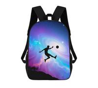 sinyumoney Soccer Player in Space Mochila Para Niños, Adolescentes Y Estudiantes, Mochilas Para Niñas, Mochilas Para Niños Pequeños, Primaria Y Secundaria 17inch