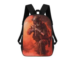 sinyumoney Soldier Gas Mask Red Smoke Mochilas Mochilas Infantiles Mochila Escolar Mochila Escolar Infantil Impresa En 3D Mochilas De Viaje De Moda Para Niños De Primaria Y Secundaria 17inch
