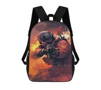 sinyumoney Soldier in Action, Digital Art Mochilas Infantiles Mochila Escolar Mochila Impresa En 3D Para Niños Mochilas De Viaje Bolsas Para Libros Mochila Escolar Para Niños 17inch