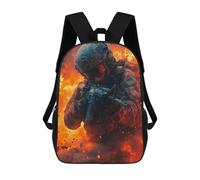 sinyumoney Soldier in Fire Mochila Escolar Para Niños Mochila Escolar Impresa En 3D Mochila Escolar De Moda Para Niños De Primaria Y Secundaria 17inch