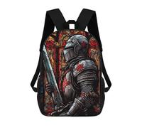 sinyumoney Soldier with Sword 3 Mochila Escolar Mochilas Escolares Para Niñas Y Niños Mochila Con Bolsillo Mochila Escolar De Moda Para Niños 17inch