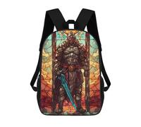 sinyumoney Soldier with Sword 6 Mochilas Para Niños Y Estudiantes, Mochilas Escolares Impresas En 3D, Mochilas Para Estudiantes De Primaria Y Secundaria Para Niños Y Niñas 17inch