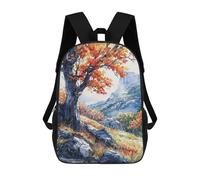 sinyumoney Solitary Autumn Mochila Escolar Infantil De 17 Pulgadas Con Estampado 3D, Mochila Moderna Para Niños, Mochilas De Viaje, Bolsas Para Libros, Mochila Escolar Infantil