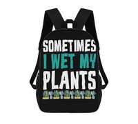 sinyumoney Sometimes I Wet My Plants Mochilas Escolares Ligeras Para Aeropuerto, Estudiantes Universitarios, Mochila Para La Escuela/trabajo/viajes 17inch