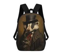 sinyumoney Sophisticated Badger Mochilas Infantiles Mochila Escolar Impresa En 3D Para Niños Mochilas De Viaje Bolsas Para Libros Para Niños 17inch Mochila Escolar