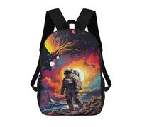 sinyumoney Space Astronaut Adventure -3 Mochila Escolar Infantil De 17 Pulgadas Con Estampado 3D, Mochila Moderna Para Niños, Mochilas De Viaje, Bolsas Para Libros, Mochila Escolar Infantil