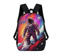 sinyumoney Space Astronaut Adventure -3 Mochilas Escolares Mochila Escolar Ligera Mochila De Día Mochila Escolar Para La Universidad Para Niños/Niñas/Adolescentes 17inch