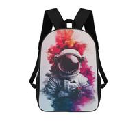 sinyumoney Space Astronaut with Colorful Smoke Mochila Escolar Infantil De 17 Pulgadas Con Estampado 3D De Películas De Anime Para Niños, Mochila De Viaje, Mochila Escolar Infantil