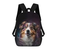 sinyumoney Space Australian Shepherd Mochila Escolar Infantil Impresa En 3D Para Niños, Mochilas De Viaje De Alta Capacidad, Bolsas Para Libros, Mochila Escolar Infantil 17inch