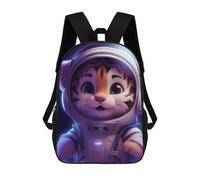 sinyumoney Space Baby Tiger Mochilas Impresas En 3D Para Niños, Mochila Escolar, Mochila De Moda Para Niños De Primaria Y Secundaria 17inch
