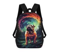 sinyumoney Space Bulldog Adventure -1 Mochila Escolar Infantil De 17 Pulgadas Con Estampado 3D, Mochila Moderna Para Niños, Mochilas De Viaje, Bolsas Para Libros, Mochila Escolar Infantil