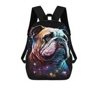 sinyumoney Space Bulldog Portrait -3 17inch Mochilas Escolares Impresas En 3D, Mochilas Escolares De Moda Para Niños De Primaria Y Secundaria