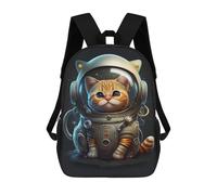 sinyumoney Space Cat Adventure -1 Mochilas Escolares, De Viaje Y Universitarias Para Hombres, Mujeres Y Adolescentes 17inch