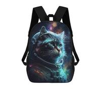 sinyumoney Space Cat Adventure-11 Mochila Escolar Grande Resistente Al Agua Para Portátil Para La Escuela/trabajo/viajes 17inch