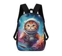 sinyumoney Space Cat Adventure-3 Mochila De Viaje Resistente Al Agua, Bolsa Para Computadora Para Adolescentes, Niñas, Niños, Mujeres Y Hombres 17inch