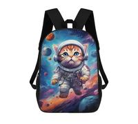 sinyumoney Space Cat Adventure-4 17inch Mochila Escolar Impresa En 3D Para Niños, Mochila Escolar Informal De Moda, Mochilas De Viaje Para Niños Y Estudiantes.