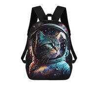 sinyumoney Space Cat Adventure-6 Mochila Escolar Secundaria Informal Para Viajes, Mochilas Para La Escuela Secundaria, Para Acampar, Aventuras Al Aire Libre Y Viajes Diarios 17inch