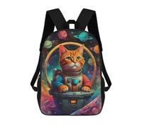sinyumoney Space Cat Astronaut Mochila Escolar Para Computadora Para La Escuela/trabajo/viajes Para Niñas, Adolescentes 17inch