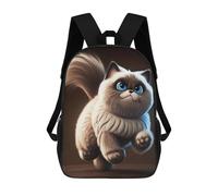 Sinyumoney Space Cat Mochila Profesional Y Resistente Para Ordenador Portátil, Ideal Para Escuela, Trabajo Y Viajes, Gato feliz, 17"
