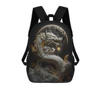Sinyumoney Space Cats for Sale Mochila Escolar Para La Secundaria, Casual, Viajes, Para El Campus, Actividades Al Aire Libre Y Deportes, Dragon Moon Myth, 17"
