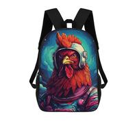 sinyumoney Space Chicken Explorer-4 Mochila Escolar Informal Para El Día A Día, Para La Escuela, El Trabajo Y Los Viajes Para Hombres, Mujeres Y Adolescentes. 17inch