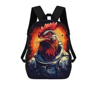 sinyumoney Space Chicken Suit Mochila Escolar, Mochila Informal, Mochila De Día, Mochila Escolar, Mochila De Trabajo, Mochila De Viaje Para Adolescentes, Niñas, Niños, Mujeres Y Hombres 17inch