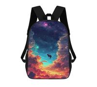 sinyumoney Space Cow Journey Mochila Escolar Infantil De 17 Pulgadas Con Estampado 3D De Películas De Anime Para Niños, Mochila De Viaje, Mochila Escolar Infantil