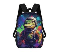 sinyumoney Space Dinosaur Adventure -12 Mochilas De 17 Pulgadas Para Niños, Mochilas Escolares Impresas En 3D Para Estudiantes De Primaria Y Secundaria, Para Niños Y Niñas.