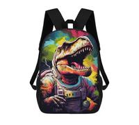 sinyumoney Space Dinosaur Adventure -15 17inch Mochila Escolar Impresa En 3D Para Niños, Mochila Escolar Informal De Moda, Mochilas De Viaje Para Niños Y Estudiantes.