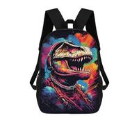 sinyumoney Space Dinosaur Adventure -25 Mochilas Escolares, De Viaje Y Universitarias Para Hombres, Mujeres Y Adolescentes 17inch
