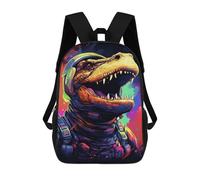 sinyumoney Space Dinosaur Adventure -3 Mochila Escolar Para Secundaria Y Preparatoria. Mochila Informal Para Adolescentes, Chicas, Chicos, Mujeres Y Hombres. 17inch