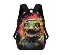 sinyumoney Space Dinosaur Adventure -6 Mochila Escolar Para Secundaria, Mochila Informal Para Niñas Y Adolescentes 17inch