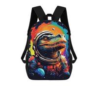 sinyumoney Space Dinosaur Astronaut Art Print -1 Mochila Escolar Infantil De 17 Pulgadas Con Estampado 3D De Películas De Anime Para Niños, Mochila De Viaje, Mochila Escolar Infantil