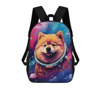 sinyumoney Space Dog Adventure-13 Mochila Escolar, Mochila Para Portátil, Mochila Para Niños/niñas/adolescentes 17inch