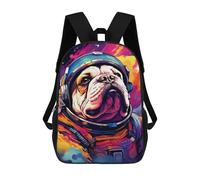 sinyumoney Space Dog Adventure -15 Mochilas Impresas En 3D Para Niños 17inch Mochilas De Moda Informales Para El Día A Día, Bolsas De Viaje, Mochilas Informales Para Exteriores Para Niños Y Niñas