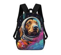 sinyumoney Space Dog Adventure-176 Mochilas Escolares De Moda Para Papelería, Impermeables, Informales, Para Hombres, Mujeres Y Adolescentes 17inch