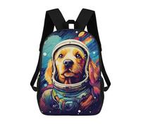 sinyumoney Space Dog Adventure-216 Mochilas Impresas En 3D Para Niños 17inch Mochilas De Moda Informales Para El Día A Día, Bolsas De Viaje, Mochilas Informales Para Exteriores Para Niños Y Niñas