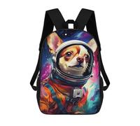 sinyumoney Space Dog Adventure -30 Mochila Escolar Infantil De 17 Pulgadas, Mochila Escolar Impresa En 3D Para Niños De Primaria Y Secundaria