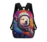 sinyumoney Space Dog Adventure-339 Mochilas Infantiles Mochila Escolar Impresa En 3D Para Niños Mochilas De Viaje Bolsas Para Libros Para Niños 17inch Mochila Escolar