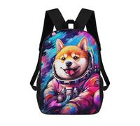 sinyumoney Space Dog Adventure-355 17inch Mochilas Escolares Impresas En 3D, Mochilas Escolares De Moda Para Niños De Primaria Y Secundaria