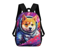 sinyumoney Space Dog Adventure-379 Mochila Escolar De 17 Pulgadas Impresa En 3D Mochilas Infantiles Mochila Genial Impresa En 3D Para Niños De Primaria Y Secundaria