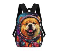 sinyumoney Space Dog Adventure -39 Mochila Escolar Infantil De 17 Pulgadas Con Estampado 3D, Mochila Moderna Para Niños, Mochilas De Viaje, Bolsas Para Libros, Mochila Escolar Infantil